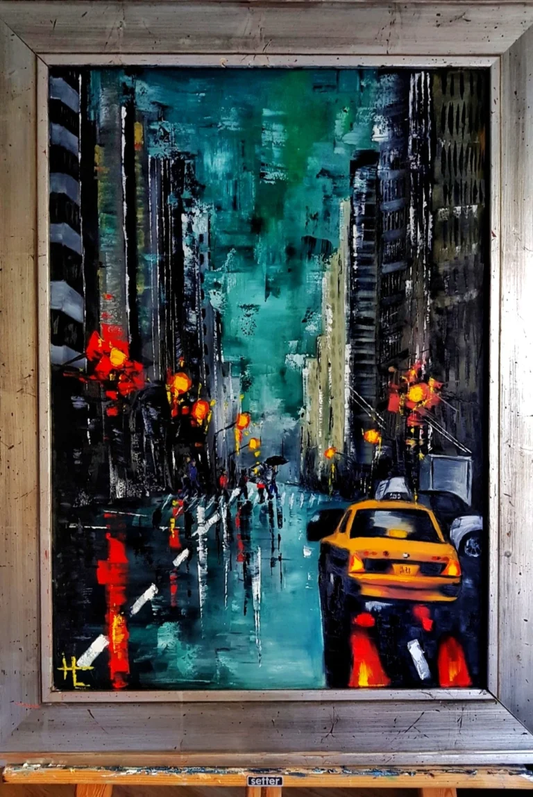 "City lights" 50x70 cm - SOLD